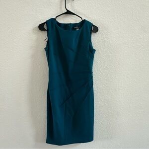 MARC NEW YORK Andrew Marc Elegant Lagoon Blue/Green Fit & Flare Dress size 6